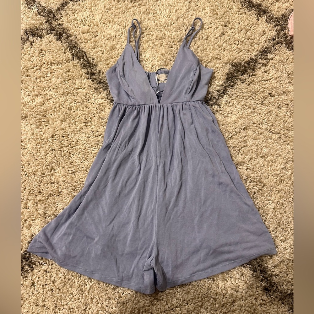 Urban Outfitters periwinkle flowy romper